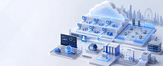 Cloud security governance environment showing AWS-style infrastructure, access controls, monitoring and compliance oversight