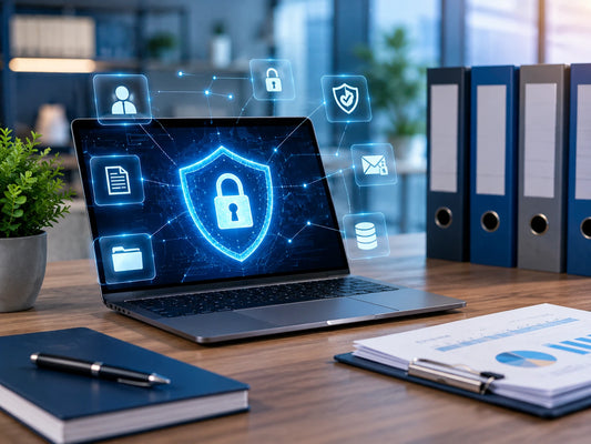 Data Protection & Security Training Level 2 showing secure data management, cybersecurity protection and information security controls.