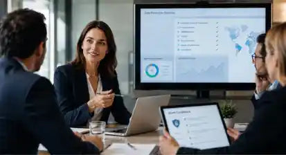 Data Protection Officer studying GDPR regulatory guidance in a professional UK compliance office setting