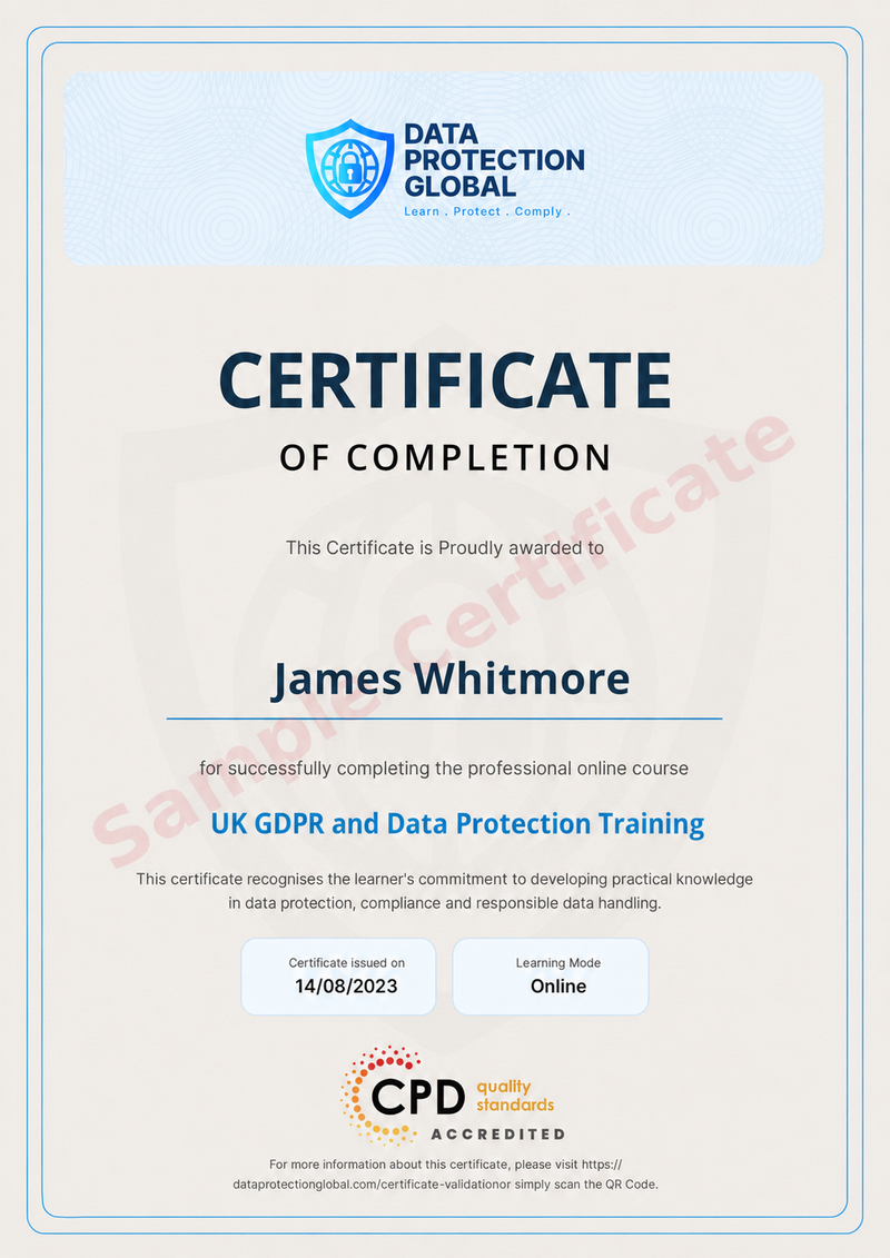 Assessment & Certificate