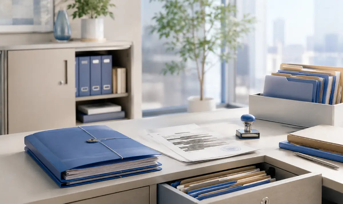 Data protection and confidentiality training with secure document folders
